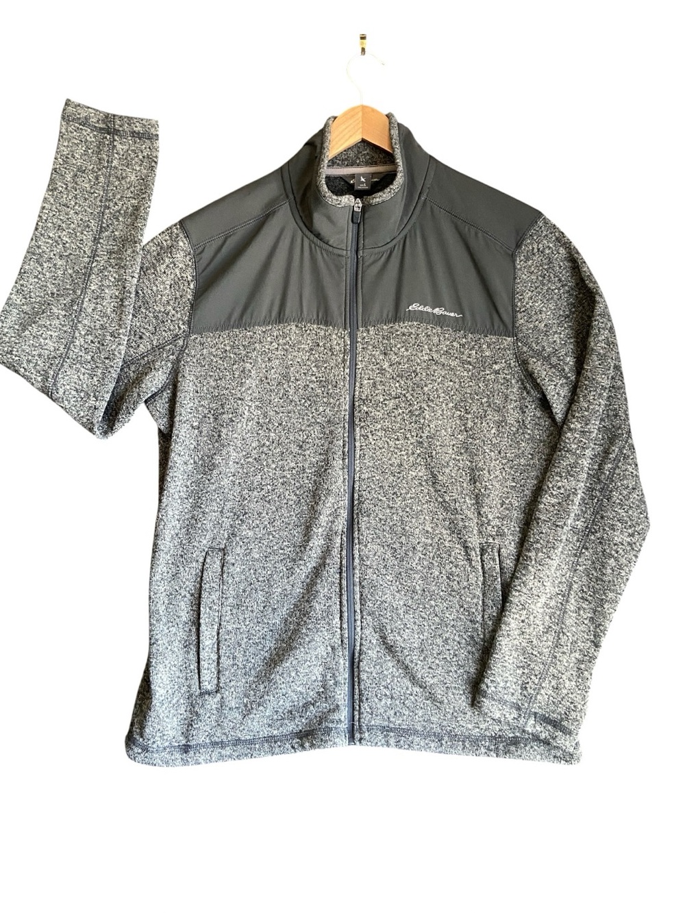 Eddie Bauer | Full Zip Sweater Jacket Gray | Size L/G